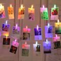 Creative LED Photo Clip String Light Room Party Decor Big Clips Fairy Lamp for Hanging Pictures Cards. 