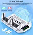 Dinofire S6000 For PS5/PS5 Slim Console Disc/Digital Vertical Stand Cooling Fan For Sony Playstation 5 controller Charging Dock. 