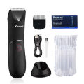 Kemei KM-1838 Bikini Line Men's Full Body Washable Hair Removal Machine Rechargeable Electric Shaver Secret Trimmer With Light. 