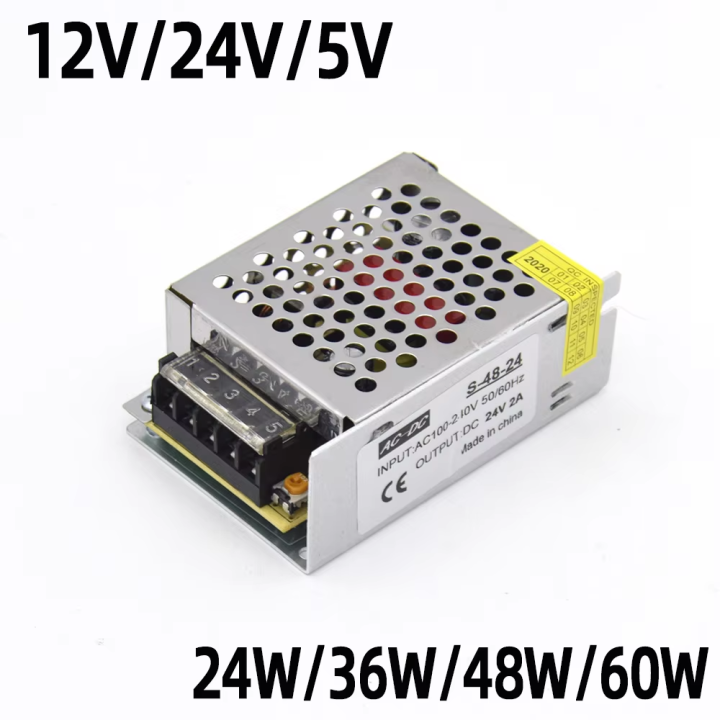Lighting Transformers 110V 220V to DC 5V 12V 24V 24W 36W 48W 60W For ...