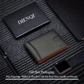 Synthetic Leather Slim Smart Wallet for Men Credit Card Holder Money Clip RFID Blocking Men Thin Bifold Wallet Walet Money Bag. 