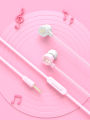 Sanrio Kuromi In-ear Wired Earphones Cinnamoroll Music Headset Pochacco Kawaii Games Sports Headphones My Melody Girls Gifts. 