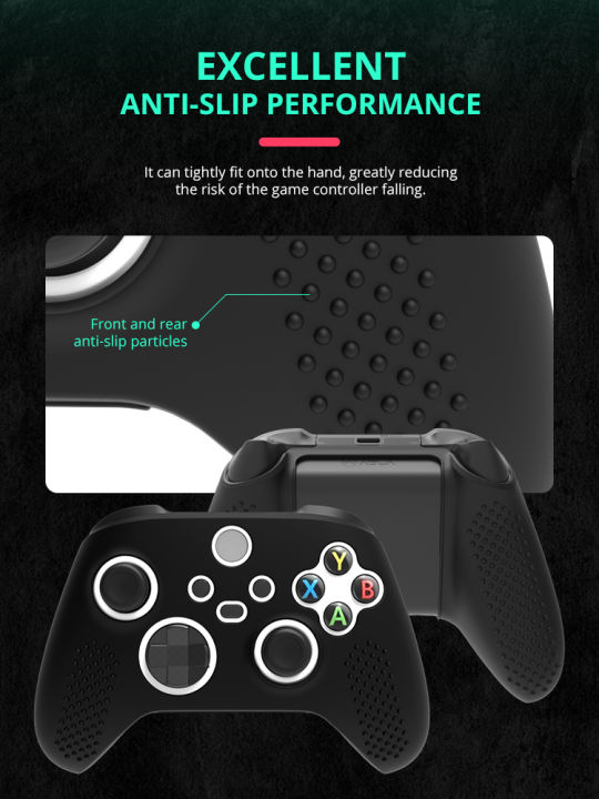 DATA%20FROG%20Silicone%20Soft%20Shell%20Protector%20Sticker%20Skin%20For%20Xbox%20Series%20X/S%20Game%20Controller%20Case%20XS%20XSX%20Thumb%20Stick%20Grip%20Cap%20Cover%20-%20Image%203