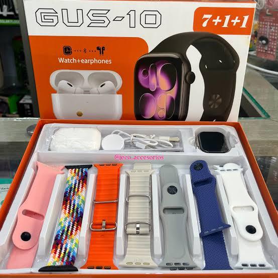 GUS-10%20AMOLED%20Series%2011%0AAMOLED%20Display%0ASmart%20Watch%20+%20Wireless%20Earbuds-%0A7%20Interchangeable%20Straps%0A-%20Multiple%20strap%20colors%20&%20styles%0AStylish%20premium%20design,%20Touchscreen%20display%0ABluetooth%20connectivity%0AWatch%20+%20Earbuds%20charging%20accessories%20included.%20-%20Image%202