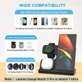 3 In 1 Wireless Charger Stand For S25 S24 Z Fold 5 4 3 S24 S23 Watch 2-7 Active 2 Earbuds Pro Fast Charging Dock.