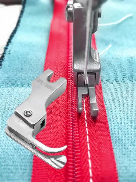 Computerized Flatbed Sewing Machine 0.1 Zipper Foot Narrow High-Low Pressure Foot for Zipper And Pocket Stitching