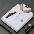 Becoolman-men's classic version classic polo shirt short sleeve breathable cotton business leisure style short sleeve men Multi-style. 