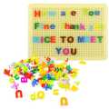 Educational Peg Board For Learning English Aplhabets Pin Board Kids Spelling And Words Learner Board 75+ Alphabatical Pins. 