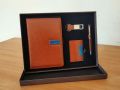 Premium Gift Set Box With Diary Ballpen Card Case and Keychain. 