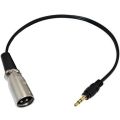 3.5mm Jake Stereo Male Plug Connector Cable to Microphone XLR Audio 3Pin Jack Speaker XLR male for HDTV DVD 15cm/1.5m/3m. 