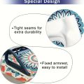 1pc Golf Cart Seat Cover Beautiful Large Flower Pattern Practical Golf Car Accessories. 