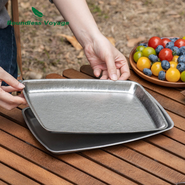 Boundless%20Voyage%20Titanium%20Square%20Dinner%20Plate%20Camping%20Tableware%20Serving%20Plate%20for%20Steak,%20Pasta,%20Pizza,%20Appetizer%20Ti1149T%20-%20Image%205