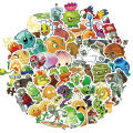 50Pcs Cartoon Cute Classic Game Plants Vs Zombies (PVZ) Water Bottle Storage Box Sticker Mobile Phone Case DIY Stickers. 