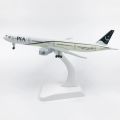 "PIA Boeing 777 Diecast Airplane Model 1:300 20cm (7.9 Inch) Pakistan International Airlines Metal Aircraft with Wheels | Premium Home & Office Decoration"
Write description  as well. 