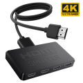 1 in 4 out 4K HDMI-compatible Splitter 1x4 Video Splitter HDTV Splitter Audio Sync For TV Box HDTV DVD PS3 Xbox Laptop Monitor. 