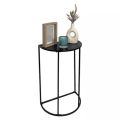Table semi circle home decor metal frame side laptable. 