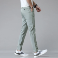 2024 Spring Summer Ultra-thin Men's Stretch Slim Straight Casual Pants High Quality Fashion Breathable Golf Sports Trousers.