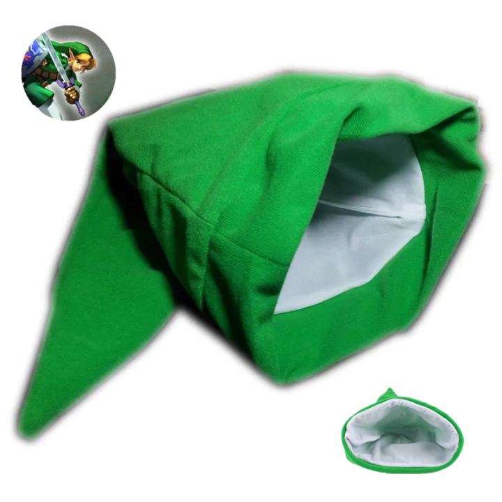 Game Anime Legends Of Zeldas Cosplay Hat Link Cosplay Green Plush Hat Christmas Party