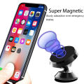 Magnetic Car Phone Holder Stand Smartphone Stand Clip Magnet Mount Round Car Phone Holder Support Stand for IPhone 13 12 11.