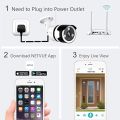Outdoor Security Camera, Netvue 1080P Wifi Bullet Surveillance Camera Two-Way Audio, IP66 Waterproof, FHD Night Vision, Motion Detection, Home Security Camera Activity Alert, Cloud Storage, SD Card. 