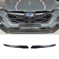For Subaru Crosstrek 2023 2024 Carbon Fiber Style Car Grille Trim Strip Cover Accessories. 