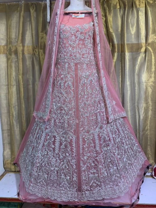 Maxi Bridal Kaam Wali - Fashionable And Elegant Maxi Dress With Intricate Embellishments For A Premium Bridal Look