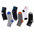 5 Pairs of MEN'S Sports Socks, Summer Sweat Wicking and Moisture Absorbing, Breathable Basketball Socks, Medium Length. 