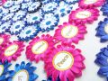 Handmade badges. 