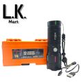 L. K. MART COBA TG Rechargeable LED Flashlight – USB Charging, 2000M Beam Range, Zoomable Focus, Waterproof Tactical Torch. 