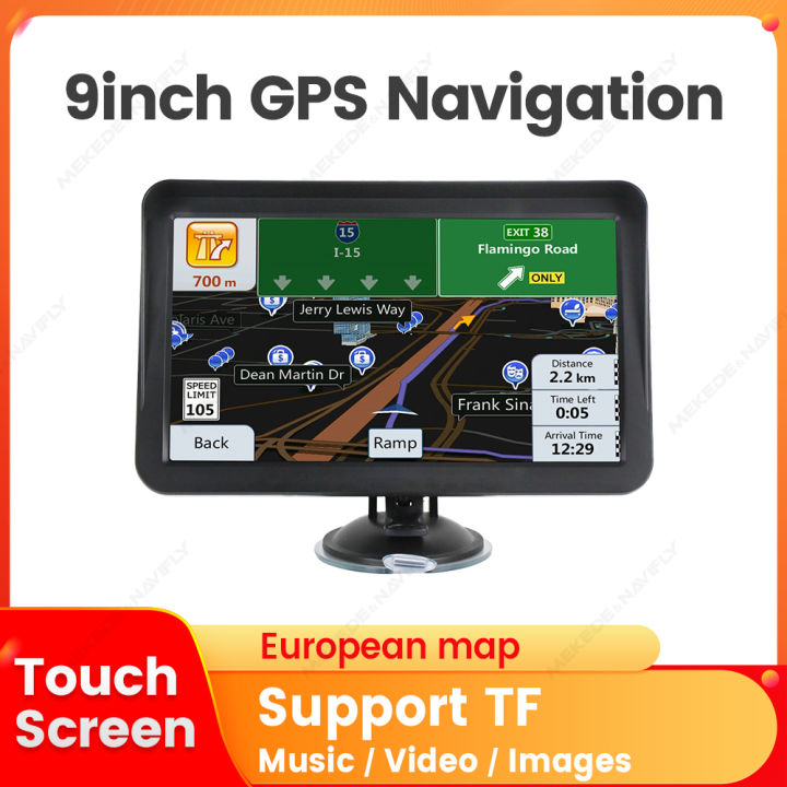 9 Inch Touch Screen Car GPS Navigation Truck Sunshade Sat Nav 256M+8G ...