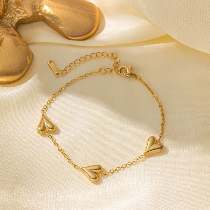 316L%20Stainless%20Steel%20Vintage%20Golden%20Heart%20Bracelet%20For%20Women%20Fashion%20Chain%20New%20Fashion%20Wrist%20Jewelry%20Girl%20Birthday%20Gift%20-%20Image%205