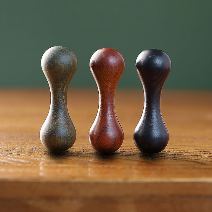 Wood Knucklebone Decompression Toys Polishing Sandalwood Hand Spinner Anxiety Stress Relief Rotate Finger For Party
