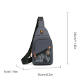 Rilibegan Nylon Men's Chest Bag 2023 New Portable Casual Shoulder Bag Trendy and Unique Design Crossbody Bag. 