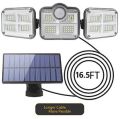 Adjustable LED Solar Light Outdoor Solar Powered Garden Lawn Light PIR Motion Sensor Wall Lamp Waterproof Infrared Sensor Light solar panel with remote control. 