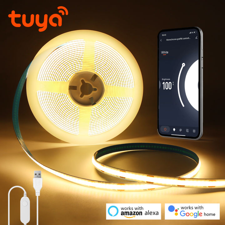 Smart%20Tuya%20COB%20LED%20Strip%20Light%20%205V%20USB%20Powered%20Dimmable%20Cuttable%20320LEDs/M%20Works%20with%20Alexa%20&%20%20Home%20Voice%20&%20APP%20Control%20lightify%20-%20Image%202