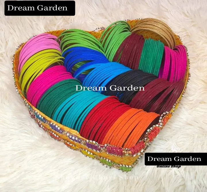 Multicolor%20Metal%20Velvet%20Bangles%201Box/%2012%20Dozen%20-%20Image%202