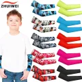 1Pair Arm Sleeves for Kids UV Sun Protection Sleeves Compression Sleeves Cooling Arm Cover Boys Girls Outdoor Sports. 