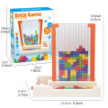 3D Blocks Puzzle Toys, DIY Intelligent Colorful Plastic Blocks Game Transparent Brain Teaser Toy for 8+ Boys and Girls. 