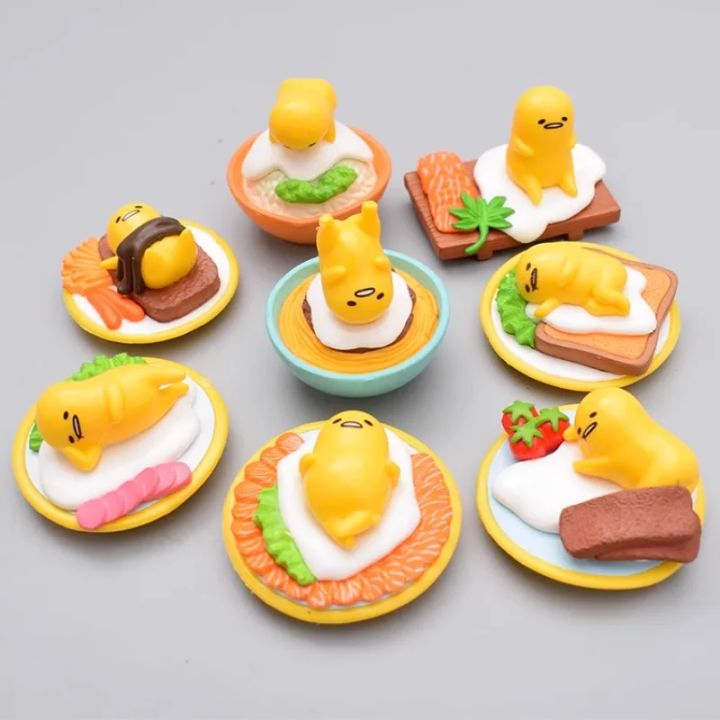 Anime Gudetamas Yolk King Lazy Eggs Gashapon Toy Miniature Figures Cute Doll Model Collection Ornaments Children Birthday 