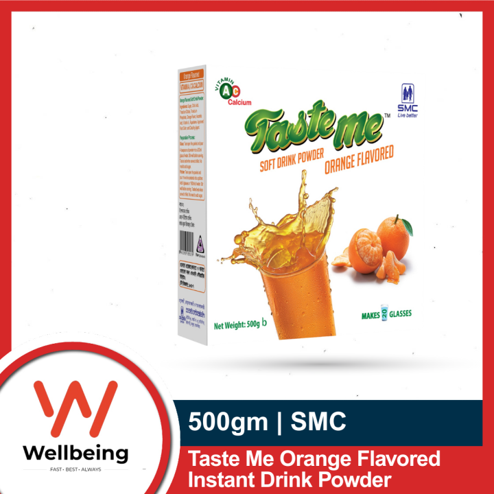 Taste Me Orange Flavored Soft Drink Powder 500gm