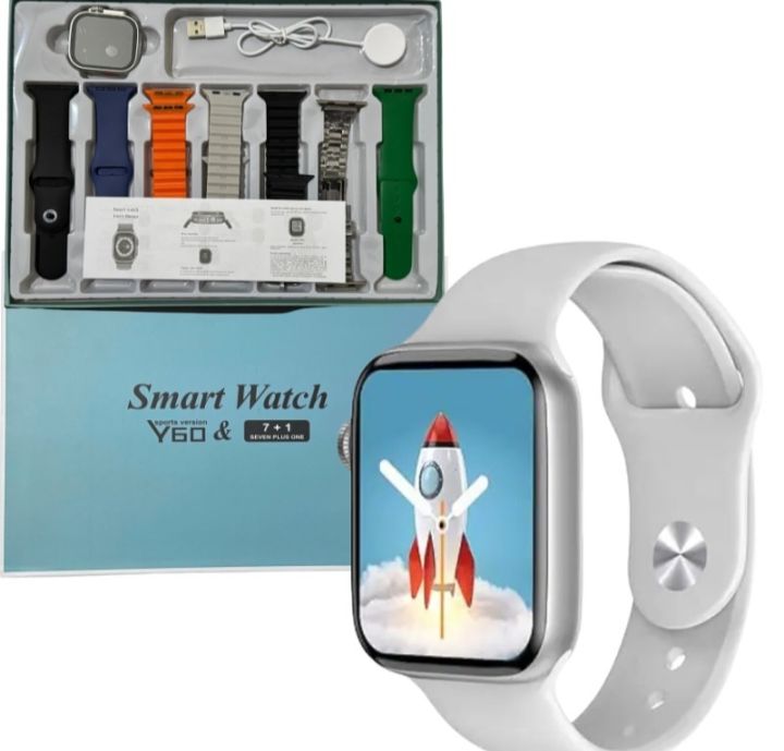 Y60 Smart Watch Ultra 7+1 Sports Edition | Full Touch Display Fitness Tracker