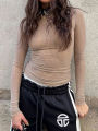 New T-shirt Summer Women Streetwear Fashion Casual Slim Short Sleeve O-Neck Hole Tees Elegant Female Versatile Clothing Tees Top. 