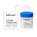 4.5% AHA Lactic Acid & 0.45% BHA 0-pore Toner Pad Salicylic Acid Dual-Textured Facial Toner Pads for Exfoliation and Pore Care.