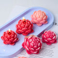 DIY Lotus Shape Candle Silicone Mold Handmade Scented Candles Craft Molds Flower Shape Plaster Resin Casting Mould Home Decor. 
