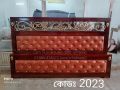 2023 jali leather 5/7 feet semi box bed. 