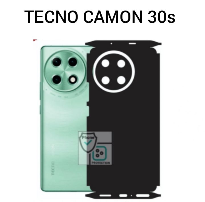 TECNO CAMON 30S Back 360 Protection skin wrap with sides and camera protection premium quality skin wrap full cover wrap sheet for tecno camon 30 s
