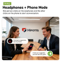 HTC NE76 Bluetooth Earphones, AI Translator Earbuds Mini Invisible Sleep Earbuds Soft Wireless Headphones Orange.