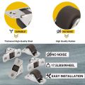 8pcs Multipurpose Silent Casters 0.5" Mini Directional Wheels Tiny Linear Wheel for Furniture,Appliances,DIY Storage Box.