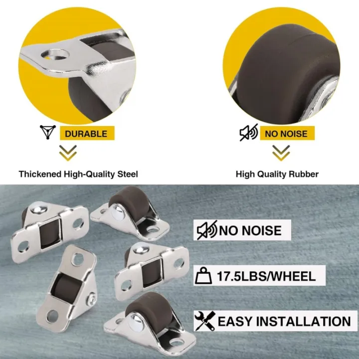 8pcs%20Multipurpose%20Silent%20%20Casters%200.5"%20Mini%20Directional%20Wheels%20Tiny%20Linear%20Wheel%20for%20Furniture,Appliances,DIY%20Storage%20Box%20-%20Image%203