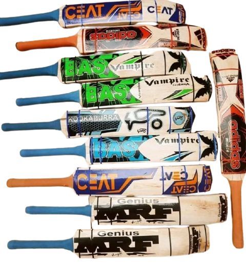 Cricket Bat Tape Ball with Bat Cover MRF/Kookaburra /CEAT/AD and other stickers